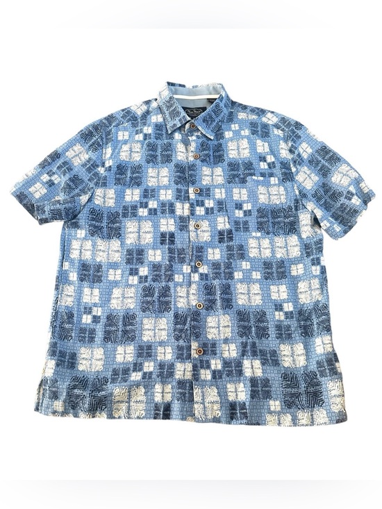 Nat Nast Other - Nat Nast Silk Geometric Hawaiian Button Down Shirt Mens Medium